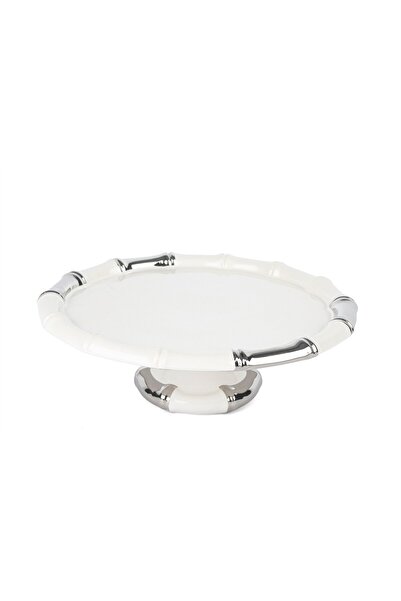 Mikasa Moor Beyaz Silver Ayaklı Servis 32x11cm