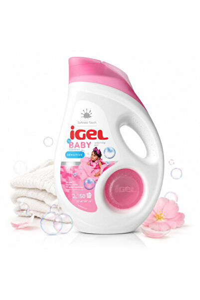 Igel iGel liquid laundry detergent, 2 L, Baby, 50 washes, for baby clothes, w...