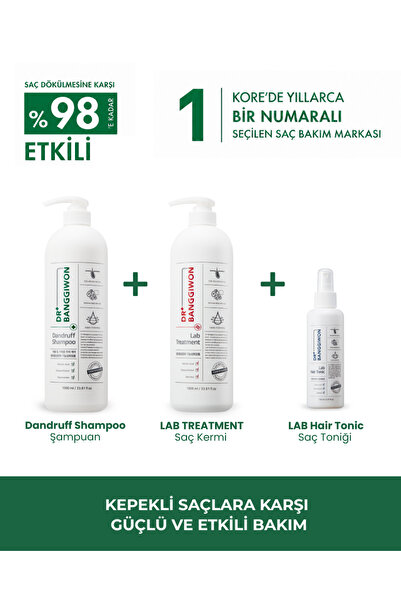 DR BANGGIWON Kepek Şampuanı Ve Lab Treatment Saç Kremi ve Saç Toniği 3'lü Set