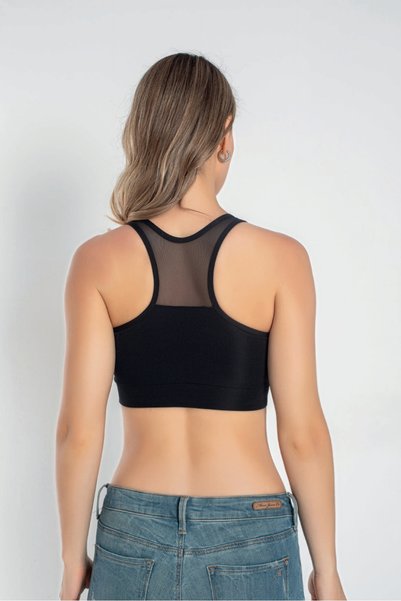 FORMANGELL Ncr Tulle Crop Bustier