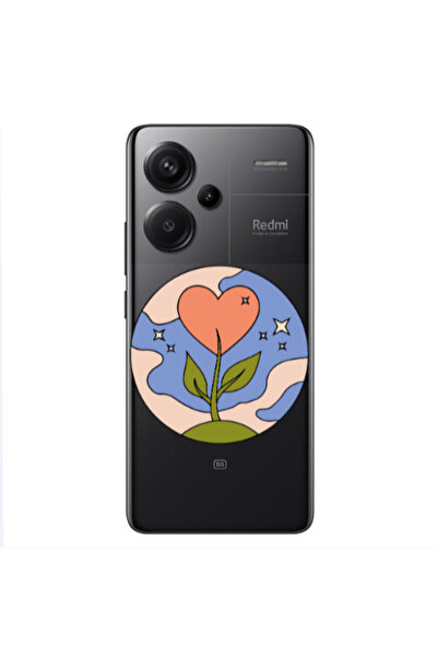Other Xiaomi Redmi Note 13 Pro+ 5G Hearted Flower Transparent Silicone TPU Θήκη