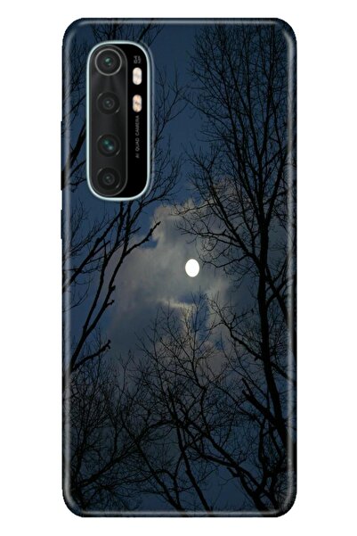Cekuonline Xiaomi Mi Note 10 Lite Kılıf Ormanda Gece Temalı Desenli Darbe Emi...