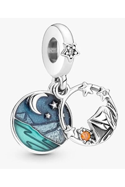 Pandora Charm cu cer nocturn de camping Sleeping under the Stars - Argint 925