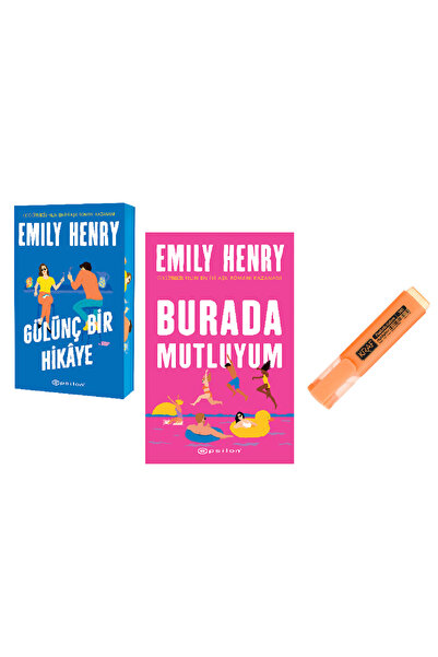 Epsilon Yayınevi Gülünç Bir Hikaye + Burada Mutluyum 2 Kitap Set KALEM HD