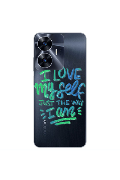 Other Realme Note 50 I Love My self Transparent Silicone TPU Θήκη