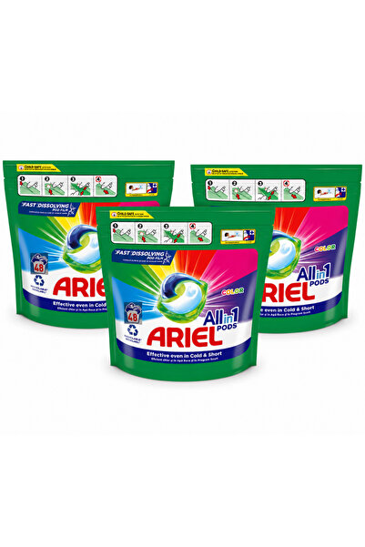 Ariel Professional in 1 Pods Color, 3 x 48 Washes, Detergent Capsules for Col...