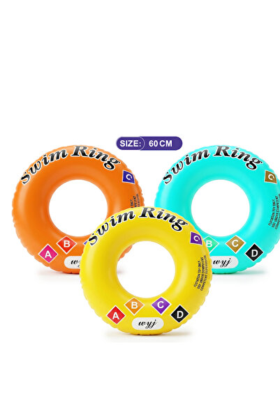 iTajir 60cm Inflatable Round Swimming Float Toy with Glitter Bling Design for...