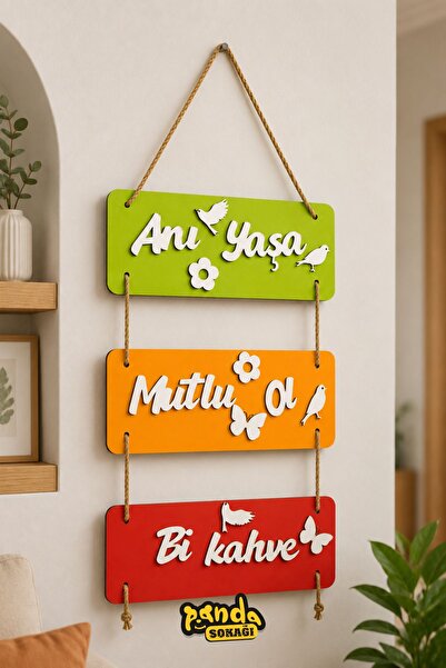PANDA SOKAĞI Bahçe Süsü Duvar Süsü Balkon Süsü Ev Ve Duvar Dekorasyonu Mutfak...