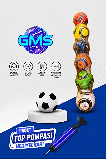 GMS WORLD 1 ADET 220 GRAM FUTBOL TOPU /1 ADET TOP POMPASI HEDİYELİ