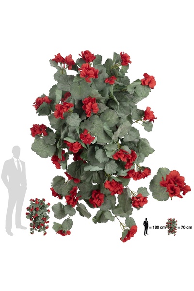 Roberto Rossi Muscata artificiala curgatoare 70 cm cu 202 frunze si 30 flori ...