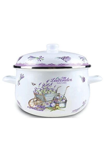 GRÜNBERG Caserolă emailată Grunberg GR2200B, 22 cm, 3.9 L, cu capac, culoare ...