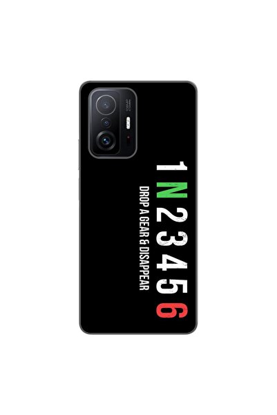 OEM Case compatible with Xiaomi Mi 11T, Mi 11T Pro Silicon Gel Tpu Gears Pattern