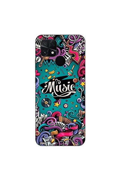 OEM Case compatible with Xiaomi Poco C40 Silicone Gel Tpu Pattern Pop Art Music