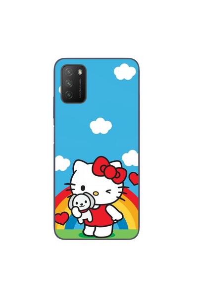 OEM Case compatible with Xiaomi Poco M3 Silicone Gel Tpu Hello Kitty Rainbow ...