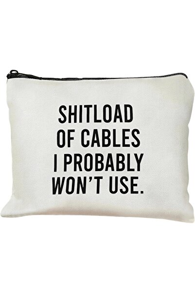 Generic Funny Cable Storage Bag for Tech Accessories Plugs Charging Cables Or...