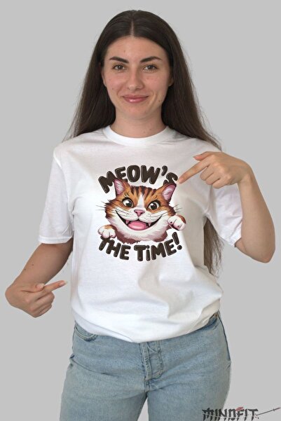 GILDAN Tricou Cu Pisica Fericita Meows The Time