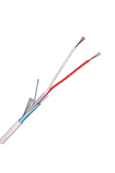 ELAN 2-core shielded alarm cable, solid copper, 100m 2CUEF
