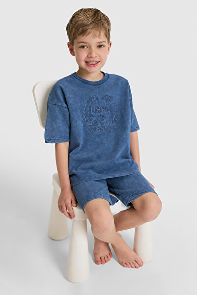U.S. Polo Assn. Erkek Çocuk Koyu İndigo Pijama Takımı 50327313-VR089