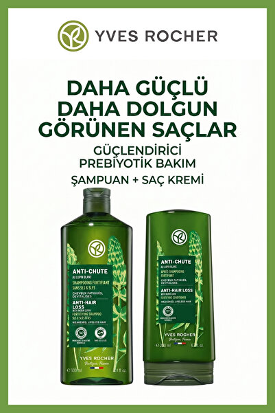Yves Rocher Daha Güçlü Saçlar İçin Erkek Saç Dökülme Karşıtı Şampuan ve Saç K...