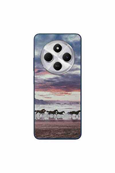 OEM Case compatible with Xiaomi Redmi 14C Silicone Gel Tpu Running Horses Pat...