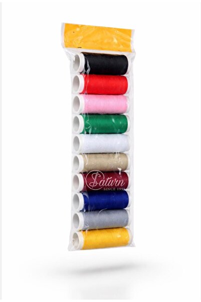 Saturn Set 10 papiote de ata – alb / negru / multicolor, pentru cusut manual ...