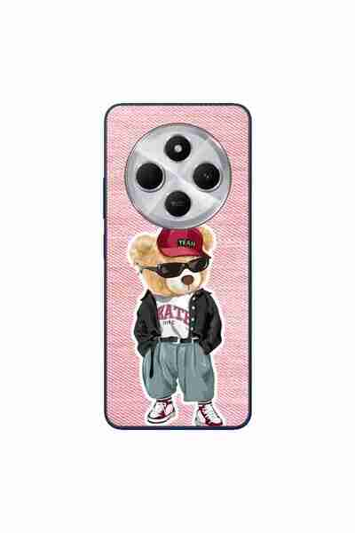OEM Case compatible with Xiaomi Redmi 14C Silicone Gel Tpu Pattern Pink Jeans...