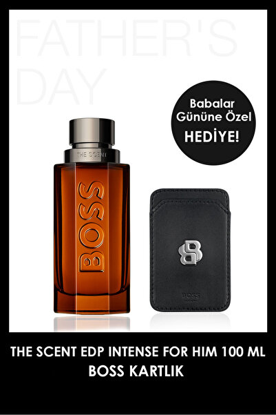 BOSS The Scent Intense EDP 100 ml Parfüm + Kartlık Erkek Parfüm Set
