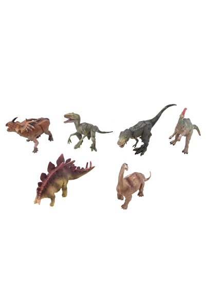 Toybox Dinosaur Animal Figure Toys Set, Non-Toxic Multicolored Realistic Dino...