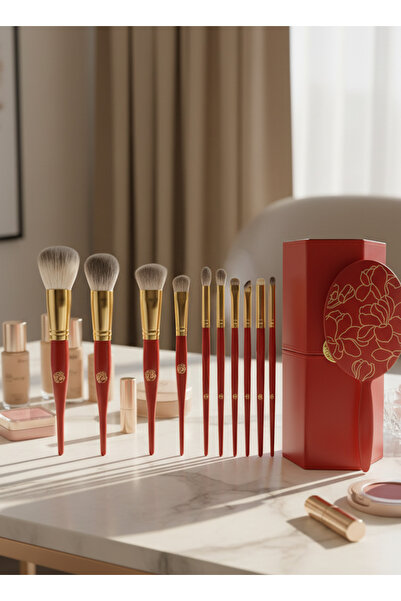Yallabena 10-Piece Professional Makeup Brush Set – Magnolia Edition