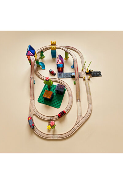 TrainEra Set Descoperire - 12 Conectori pentru Sine de lemn