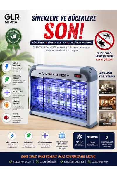 asfteknoloji Çöz Mor Işık Sinek Kapar Çift Işıklı