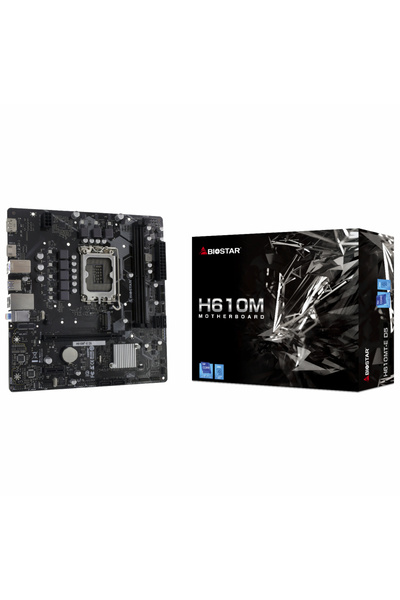 Biostar H610MT-E D5 Intel 1700p DDR5 5600 HDMI DP M2 mATX 1x M.2, 2xDIMM 96GB...
