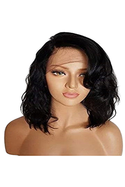 OEM Peruca dama, Material sintetic, Lungime medie, Negru