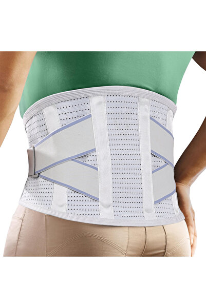 Choice5 XL Light Gray Sports Back Support Belt with 4 Stays for Heavy Lifting...