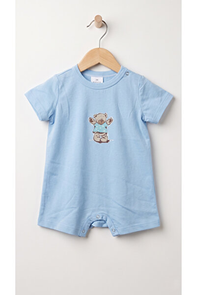 Fuar Baby Miniklere Özel Kız & Erkek Bebek Pamuklu Kısa Paça Tulum
