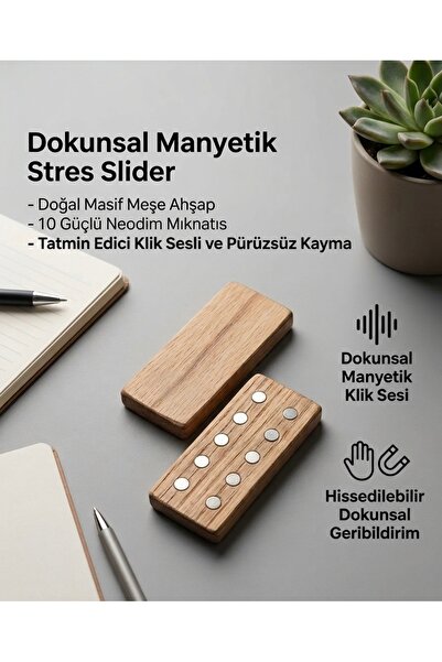 dfnc004 El Yapımı Mıknatıslı Ahşap Stres Oyuncağı