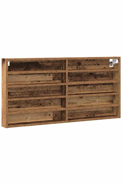 vidaxl Dulap de Expunere Lemn Vechi 100 x 8,5 x 50 cm Lemn compozit