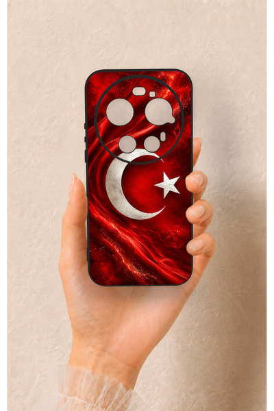 Vip Case Xiaomi Mi 17 Ultra Uyumlu Türk Bayrağı Desenli Silikon Kılıf