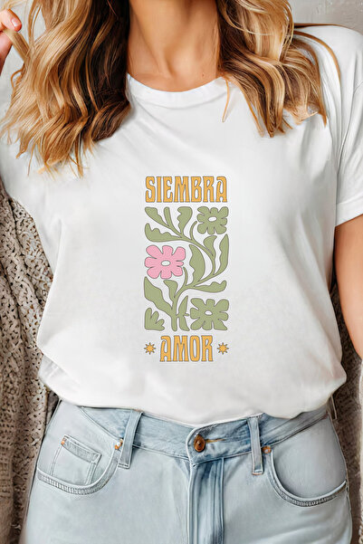 Sarah's Boutique Women's T-shirt – 100% cotton – Siembra Amor
