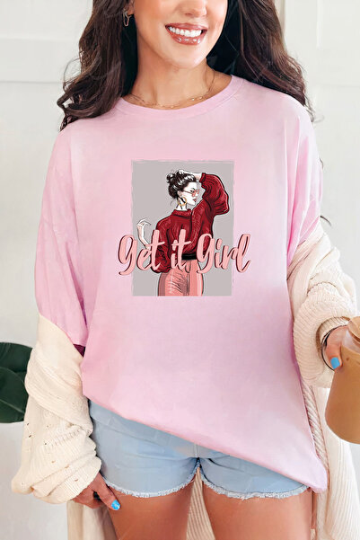 Sarah's Boutique Women's T-shirt – 100% cotton – Get Girl