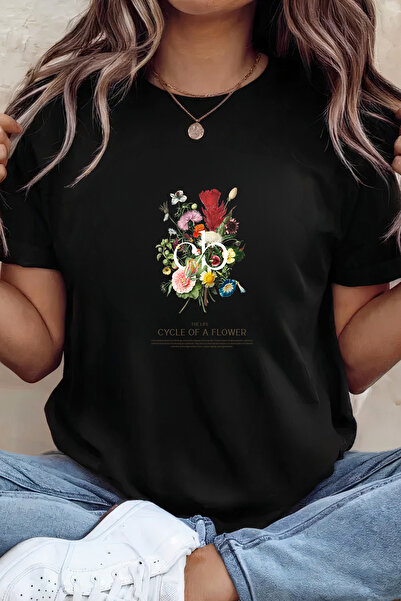 Sarah's Boutique Women's T-shirt – 100% cotton – Flower Cycle
