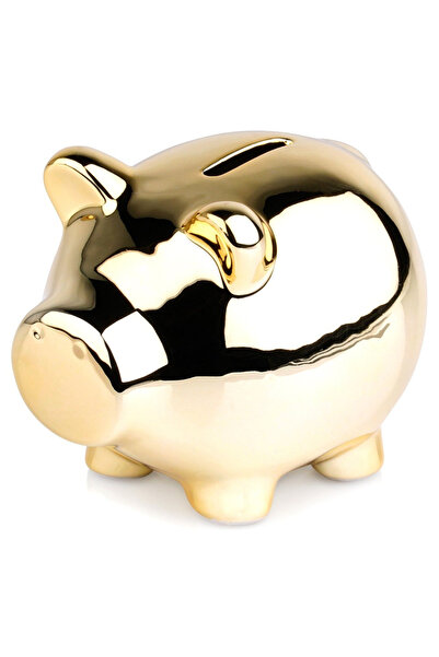 Orion Pușculiță ceramică aurie cu oglindă 11,5 cm