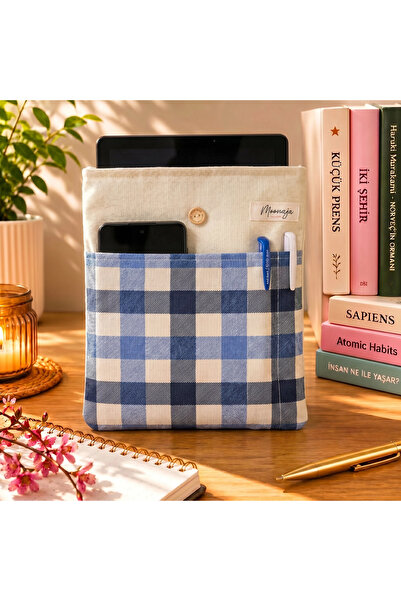 moonaja Θήκη Βιβλίου Θήκη Tablet με Επένδυση και Τσέπες - Organizer Book Bag-...