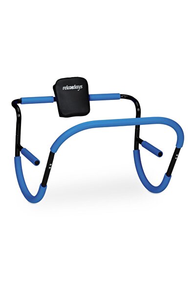 Relaxdays Aparat abdominal Relaxdays, albastru/negru, 68.5x69x65 cm, suport p...