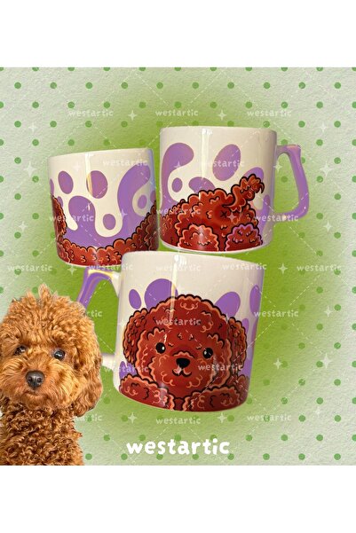 westartic westdogs Toy Poodle Cockapoo Karamel Kaniş Köpek Tasarım Kupa Finca...
