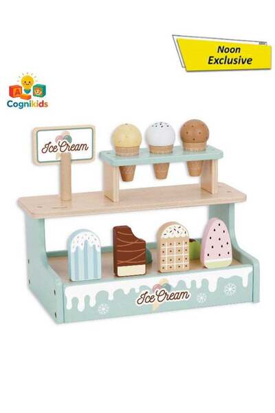 ARCO STORE Ice Cream Shop Set - Pretend Play Toy with Colorful Ice Cream Cone...
