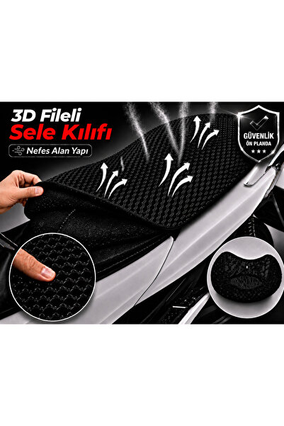 Vi Caro Husă de șa pentru motocicletă Salcano Nova Husă de șa din plasă 3D Pr...