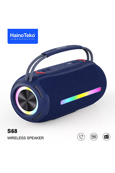 HAINOTEKO Haino Teko S68 Wireless Bluetooth Speaker with RGB LED Lights, Port...