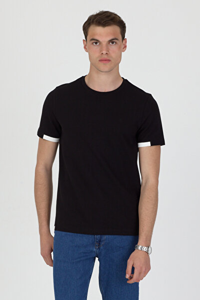 ENQUE Crew Neck Cotton Short Sleeve T-Shirt