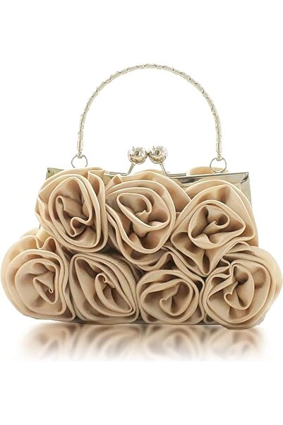 Arabest Women's Floral Satin Clutch Purse,Detachable Strap,for Dinner Wedding...